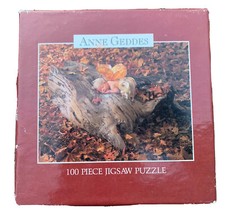 ANNE GEDDES FALL LEAVES BABY JIGSAW PUZZLE, 100 PIECES, MADE IN USA, CEACO