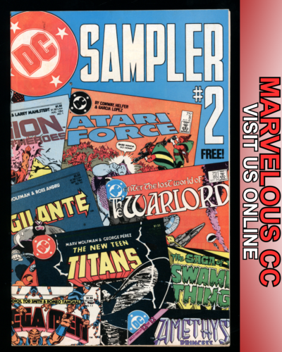 1984 DC Comics | Sampler #2 Atari Force New Teen Titans Swamp Thing Copper Age - Imagen 1 de 3