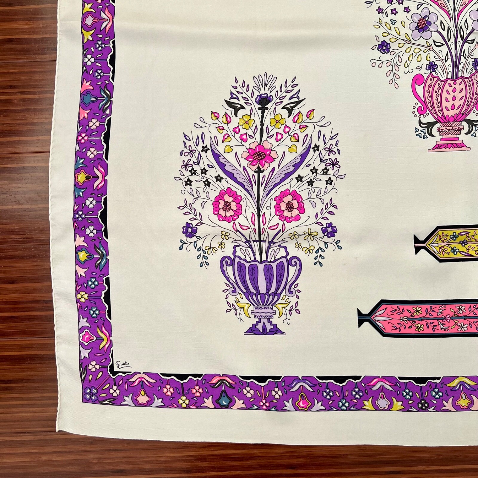 Rare Early Vintage 50s/60s Emilio Pucci Large Silk Sc… - Gem
