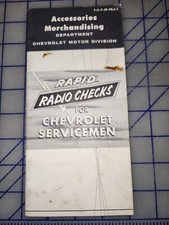 1959 Chevrolet Rapid Radio Checks Service Manual