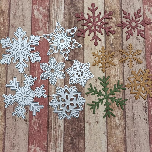 Christmas Snowflake Metal Die Cuts for Card Making Metal Cutting Dies for Scrapb - Picture 6 of 6