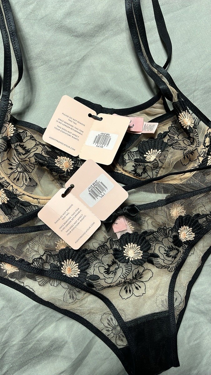 Agent Provocateur Janie Set 34B Sz 3 Brief | eBay