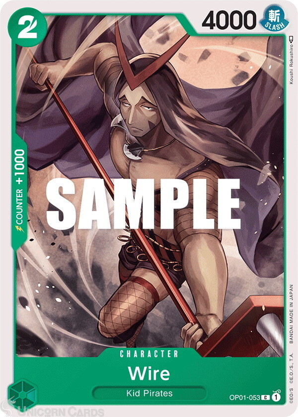OP01-053 Wire Common English One Piece TCG Card