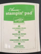 STAMPIN UP Classic Ink Pad Water Based Dye Ink Cucumber Crush