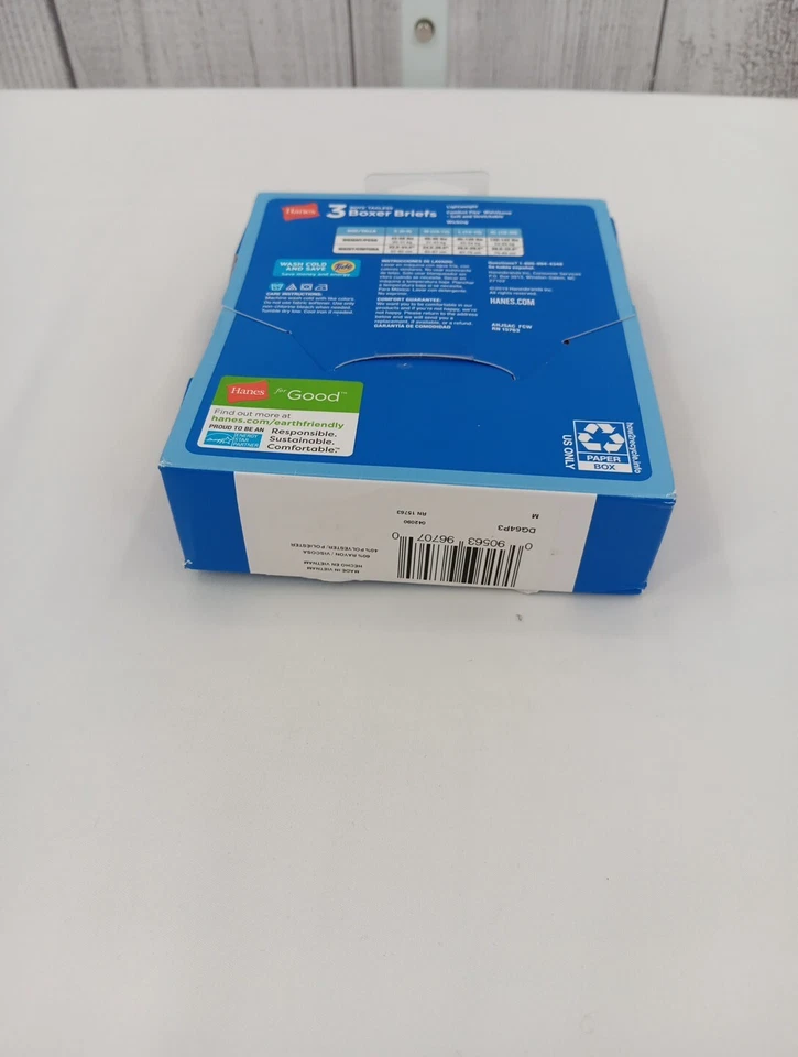 Hanes 3 Pack Boys Boxer Briefs Tagless Multicolor Size M (10-12) - Image 3 of 4