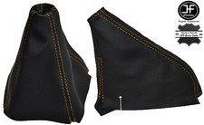 GELB FADEN SCHALTSACK HANDBREMSMANSCHTE LEDER F?R HONDA CIVIC CRX DEL SOL 92-97