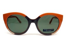 BCBG MAXAZRIA B916 ORANGE BROWN GRAY AUTHENTIC SUNGLASSES 54-21-150 MM BRAND NEW