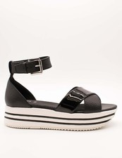 Geox kency black women's sandal, Women Size 7US / 37EU NEW