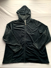 Active Womens Grey Hoodie Jacket Full Zip Size 18-20 W