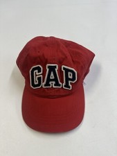 Gap Hat Baseball Cap Kids Youth Small Medium S/M Adjustable Strapback Red Cotton