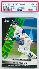 2011 Topps Pro Debut Mike Trout RC Rookie Card Single-A All-Stars PSA 9 🔥 #SA13