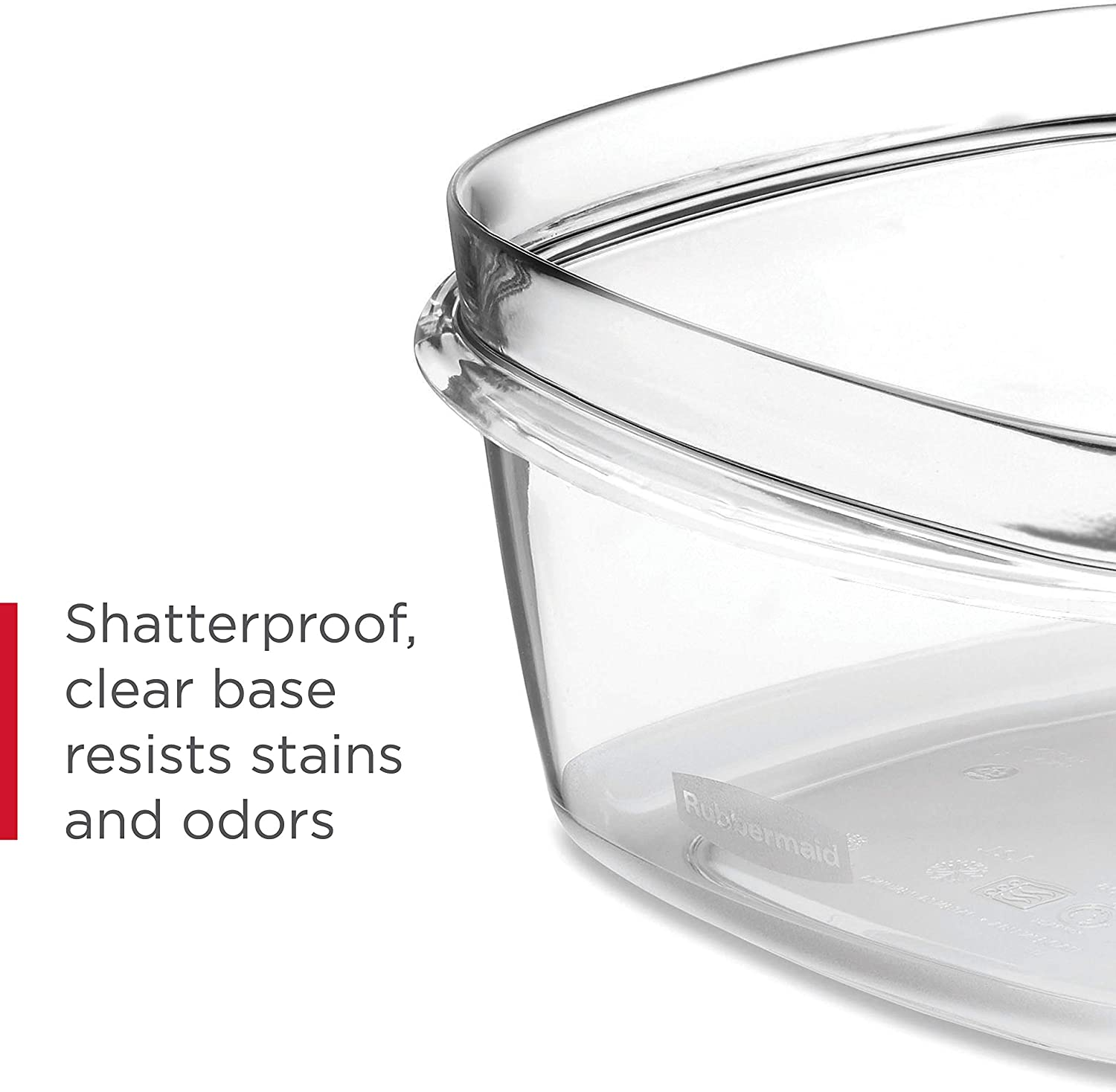 Rubbermaid Modular Premium Food Storage Containers with Lids, 10 Piece, Clear