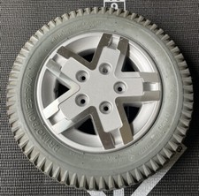 14"x3" 3.00-8 Flat Free Drive Wheel Assembly for Quantum Q6 Edge Rival i096