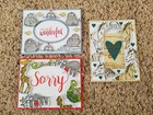 3 Stampin' Up! Floating Frame Cards, Walrus, Let it Ride Horse ,Back on Feet