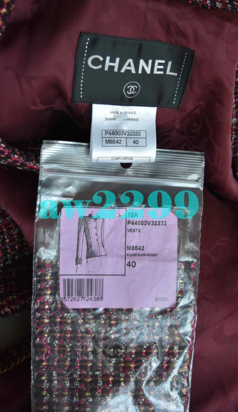 GIACCA BLAZER CHANEL NUOVA PRE AUTUNNO 2012 PARIS BOMBAY GRIPOIX BOTTONE 40 38