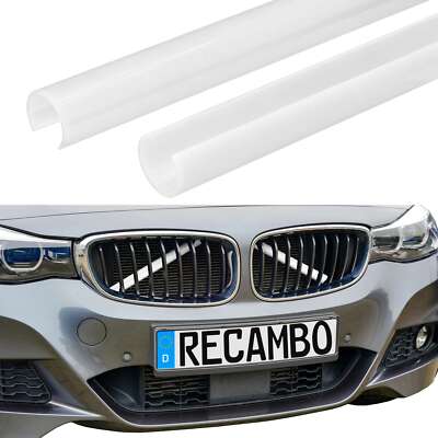 Kühler Grill Zierleisten V Streben passend für BMW F30 F31 F32 F33 F34 Weiß