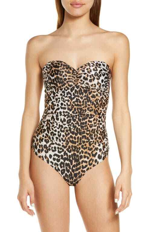 ⚠️SALE⚠️ GANN ガニー ビキニ 水着 ヒョウ柄 leopard swim Ganni - Leopard-print bikini top GANNI