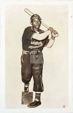 Hank Aaron Indianapolis Clowns c.1952. RPPC Photo Postcard COPY