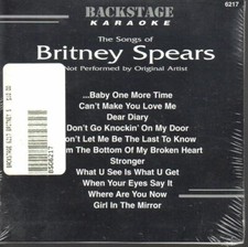 BACKSTAGE KARAOKE CD CD G, 6217 BRITNEY SPEARS - NEW SEALED