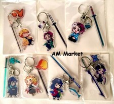 Demon Slayer Kimetsu no yaiba Anime Acrylic Keychain Cute Custom Gift Pendant