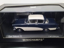 OPEL REKORD P1 COUPÉ 1958 DARK BLUE MINICHAMPS 430043208 1/43 LIMITED EDITION