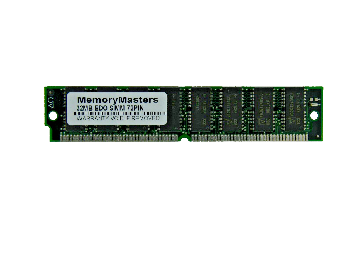 LOT OF TEN 32MB MEMORY 8X32 72PIN NON PARITY EDO 60NS 5V RAM SIMM