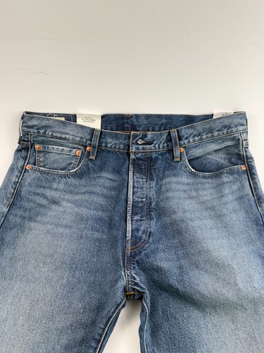 Levi's Premium Men Circular 501 Original Fit Straight Leg Jeans Blue NWT - Picture 5 of 16