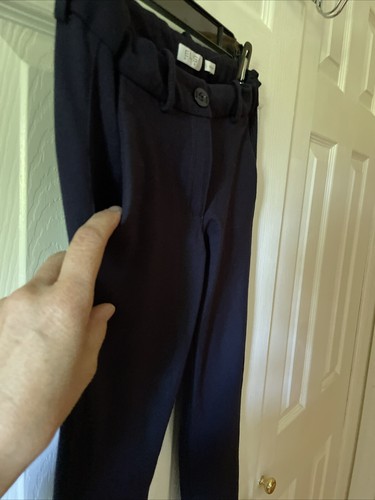 Elsy Girl Skinny Blue Leggings Adjustable Waistband Made In Italy - Picture 4 of 12