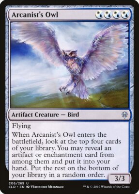 Magic the Gathering (mtg): ELD: Arcanist's Owl