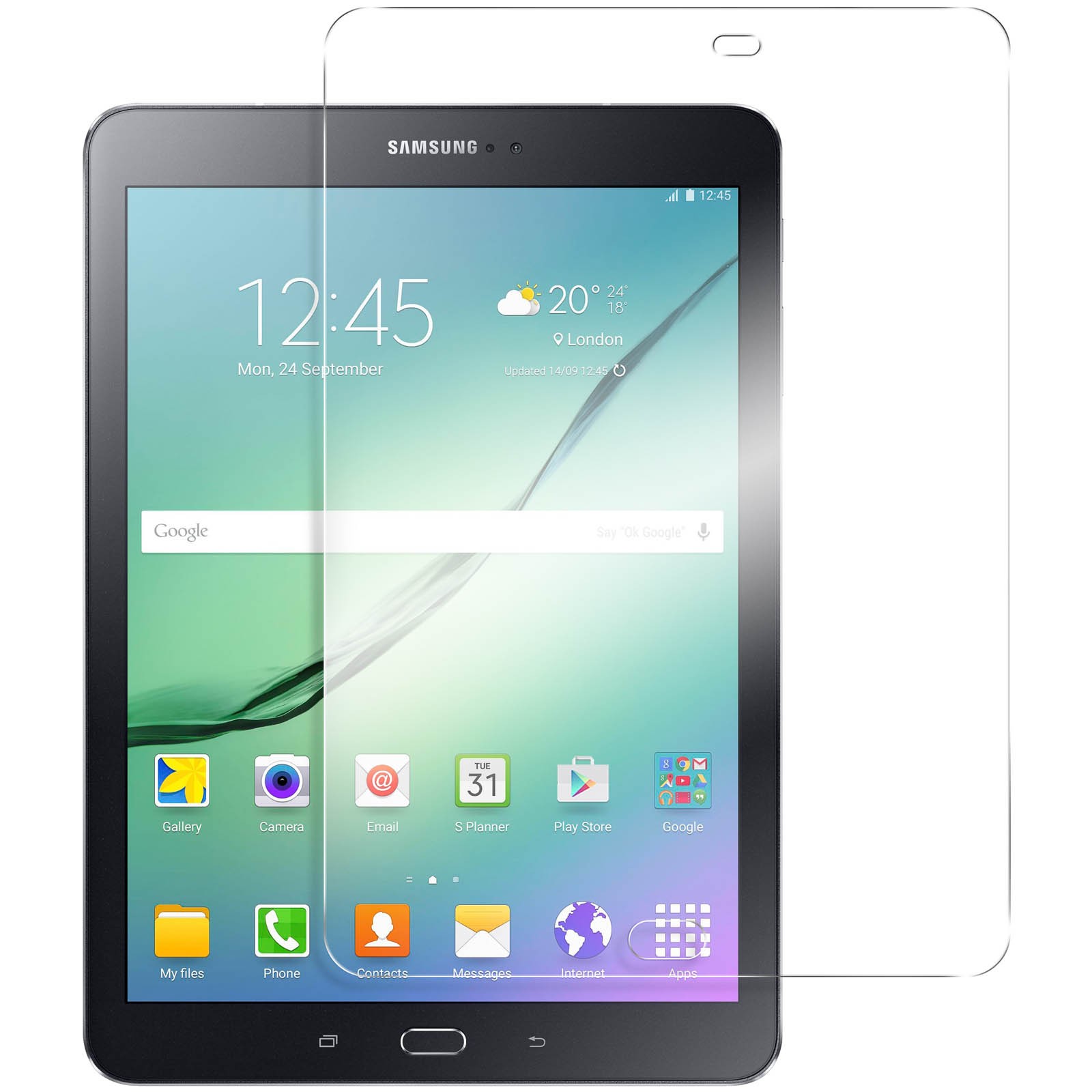 Film protection Galaxy Tab S2 9.7 en verre transparent pour regarder vos séries