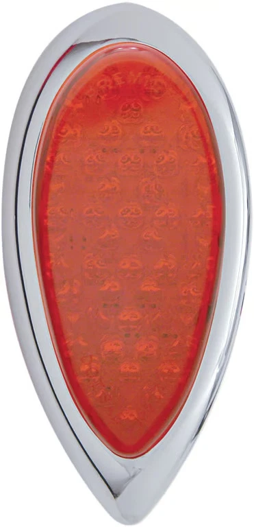 Pro-One Performance LED Flush Mount Teardrop Taillight - Red Lens 402060 - Image 2 of 4
