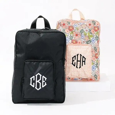 Monogrammed Packable Backpack, Personalized Backpack
