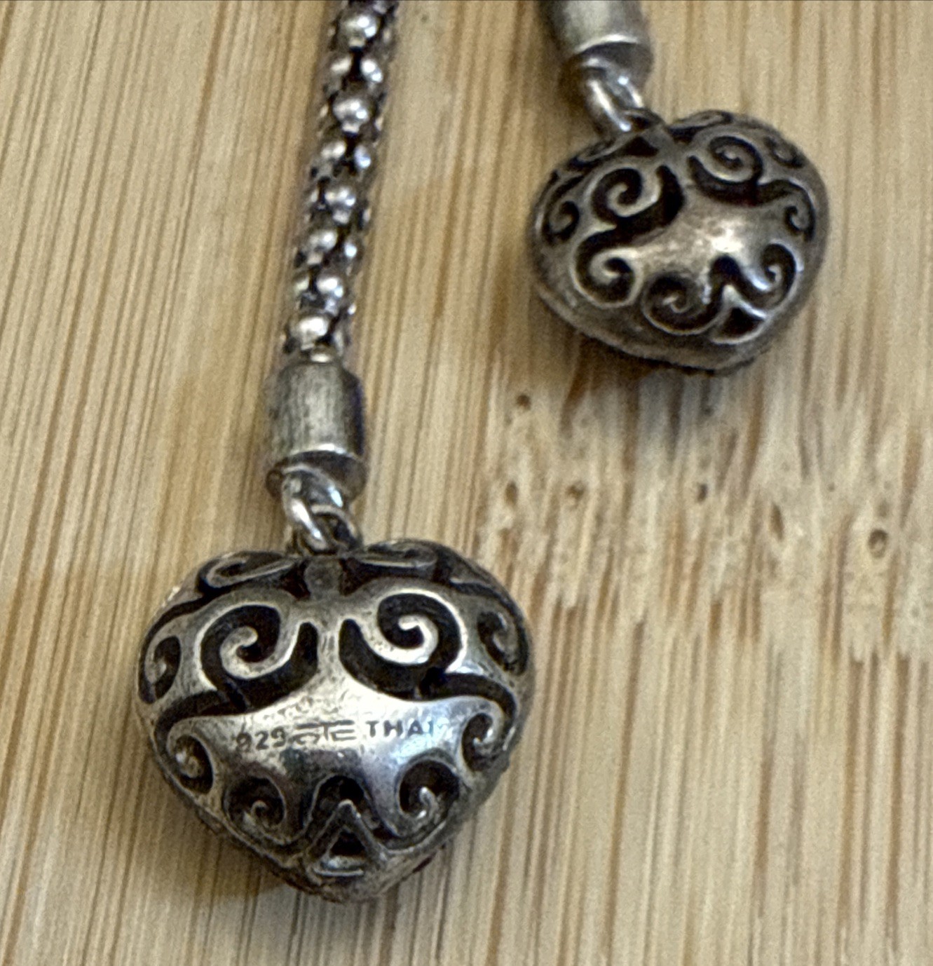 Double Heart Necklace Lab Created Ruby Diamond Ta… - image 9