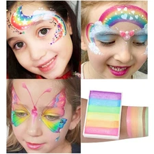 Face Body Paint Split Cakes Paint Palette Professional Grade Water Based BYHN