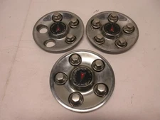 02-05 Pontiac Grand AM Wheel Center Hub Cap Set of (3)  Chrome P/N 9593499 OEM