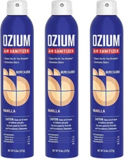 Ozium A807035-3 8 Oz. Air Sanitizer 8 Ounce (Pack of 3), 8 3) 
