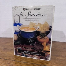 Le Creuset Red La Sauciere Fondue Cast Iron Dipping Set - Pre-owned