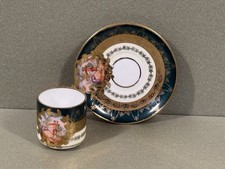 Antike Mokkatasse mit Untertasse C.T. Altwasser Silesia ca. 1920