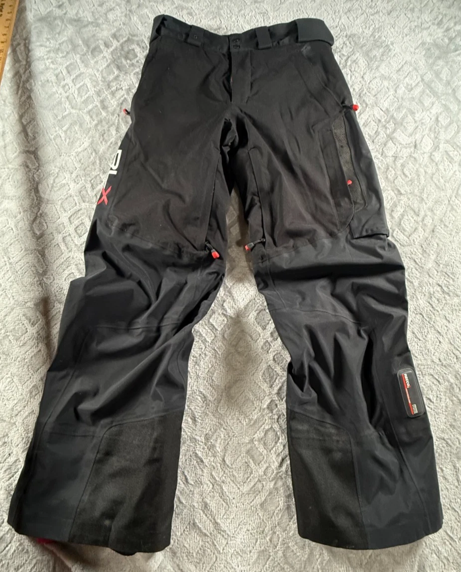 RLX Ralph Lauren Pants Mens Small Black Softshell Ski Snowboard RECCO Tech