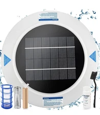 Solar-Powered Pool Ionizer – Automatic Floating Pool Water Purifier with Thick
