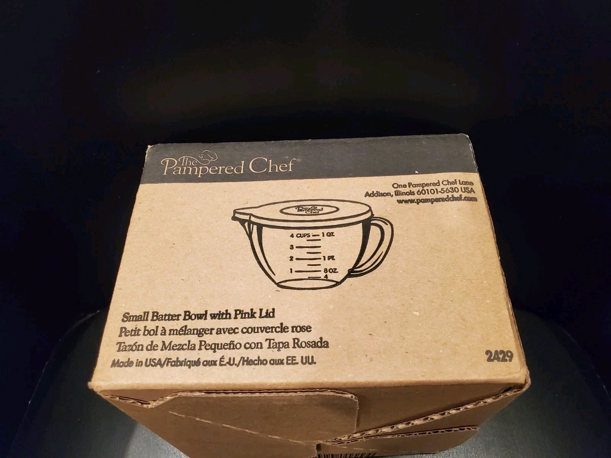 Grand Bol Mélangeur Pampered Chef En Verre 8 Tasses / 2 Quarts - Sans Couvercle