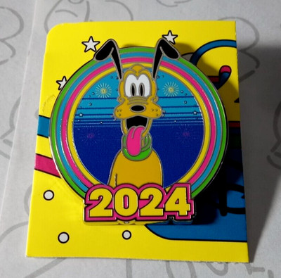 Pluto 2024 Dated Year Starter Disney Pin 160660