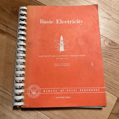 Vintage 1960 Basic Electricity & Electronics Training Series Navy Book History