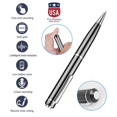 HD Voice Recorder Pen Charge While Recording MP3 Player WAV Format 32GB Card New