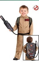 Ghostbusters Halloween Costume Toddler 4T Jumpsuit Proton Pack Backpack