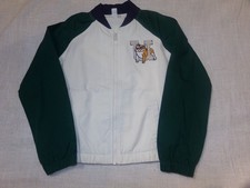 Dip Brand Boy's Size Small 6-7 Varsity Jacket white with green sleeves