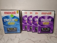 5 Maxwell DVD-RW and 4 Maxwell DVD-R Lot of 9 Total BRAND NEW