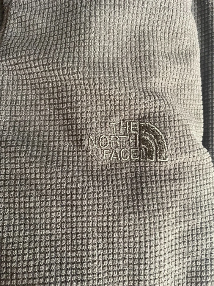 TheNorth Face Mens Quarter Zip Waffle Knit Pullover, Olive Green, Large - Image 2 of 4