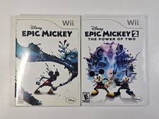 Epic Mickey & Epic Mickey2: The Power of Two (Nintendo Wii) CIB Complete Tested 