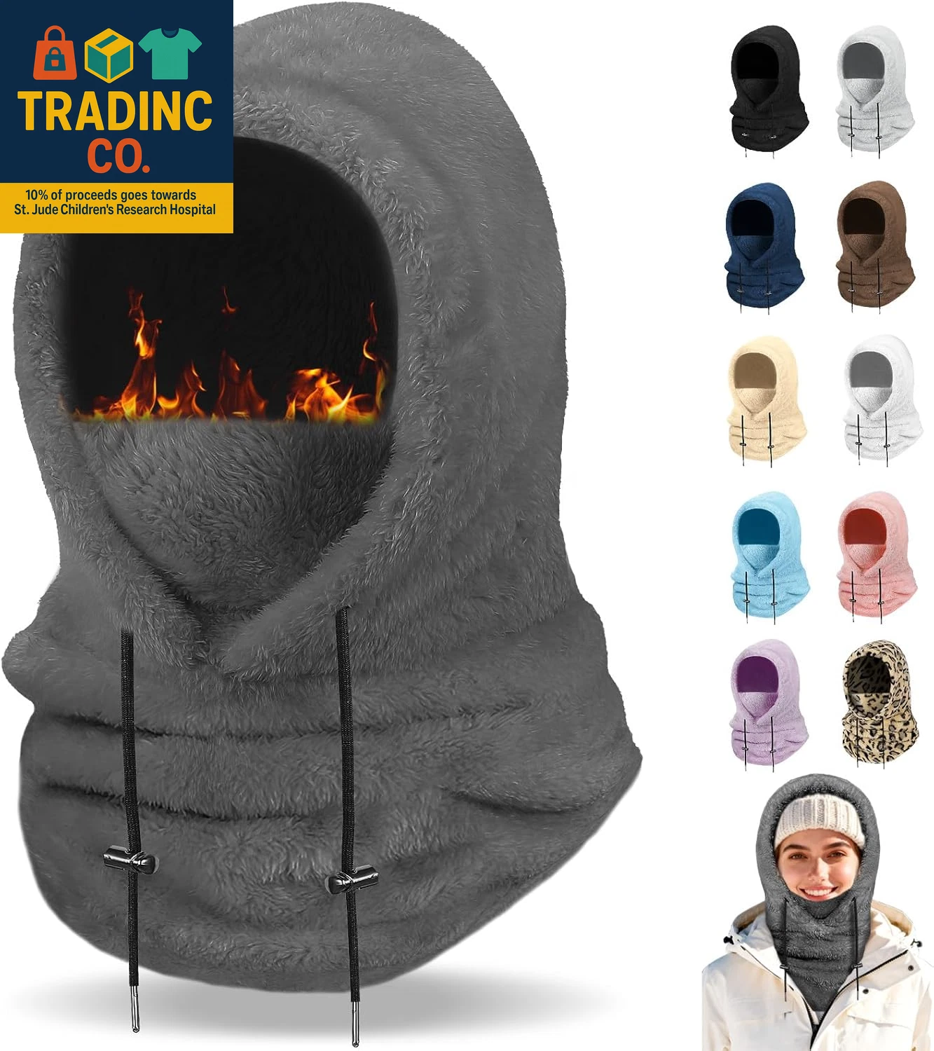Windproof Fleece Balaclava Mask for Skiing, Snowboarding, and Outdoor Activities
Opens in a new wind
